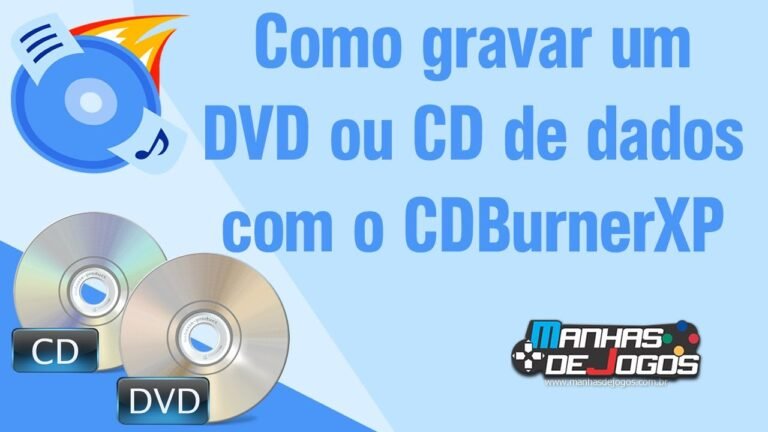 Como gravar um DVD ou CD de dados com o CDBurnerXP
