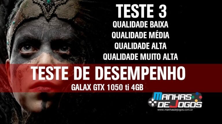 Hellblade Senuas Sacrifice - Galax GTX 1050 ti 4GB - Teste #3