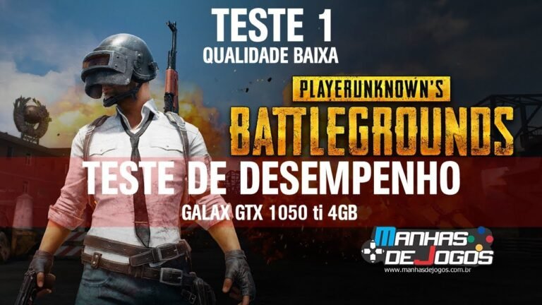 PLAYERUNKNOWN'S BATTLEGROUNDS - Galax GTX 1050 ti 4GB - Teste #1