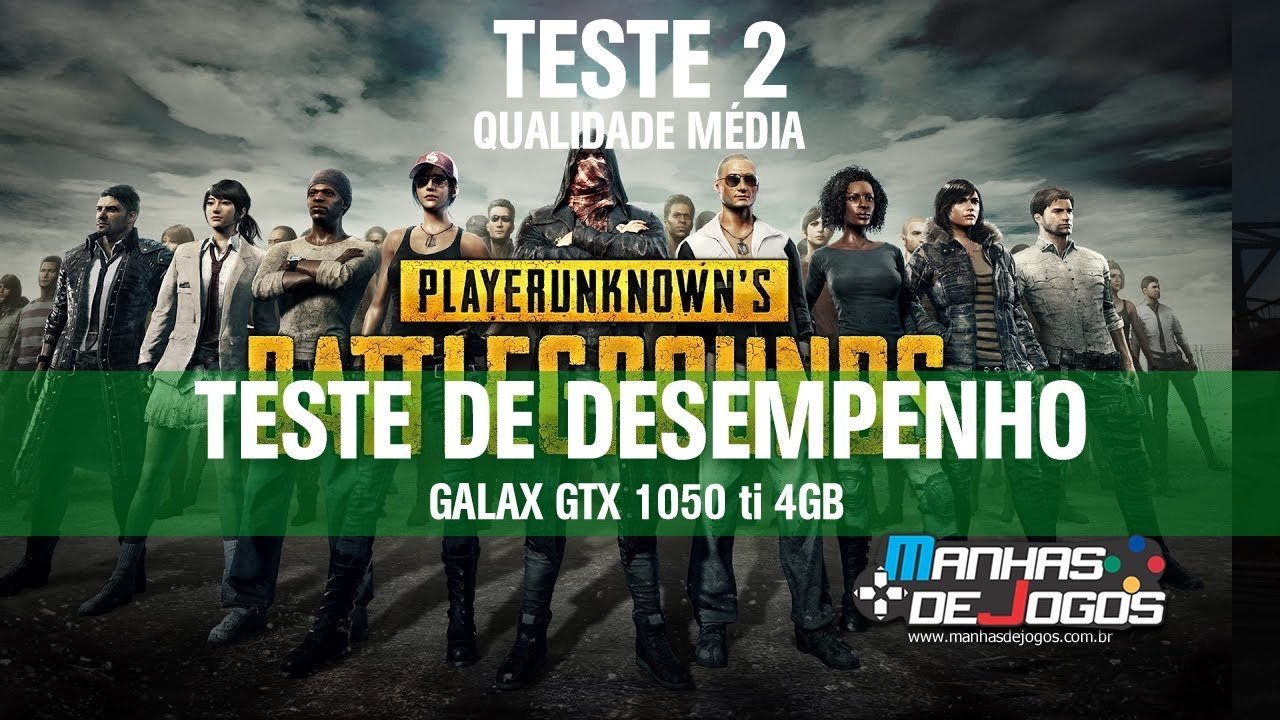 PLAYERUNKNOWN'S BATTLEGROUNDS - Galax GTX 1050 ti 4GB - Teste #2