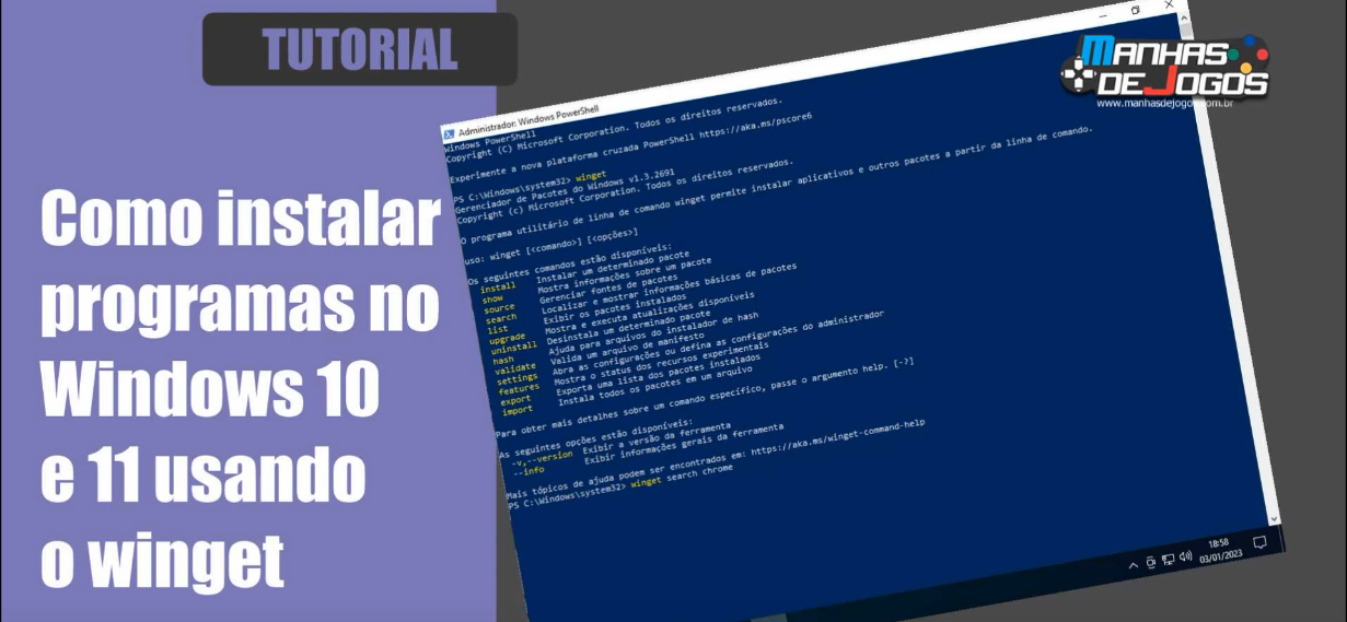 Screenshot 2024-07-20 at 18-30-13 Como instalar programas no Windows 10 e 11 usando o winget - YouTube