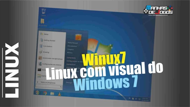 O Winux7 é uma distro Linux com visual do Windows 7