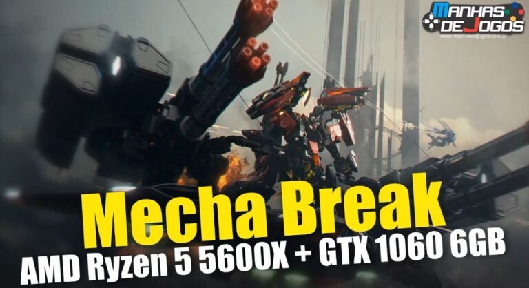 Testando o jogo Mecha Break com o processador AMD Ryzen 5 5600X e a GTX 1060 6GB